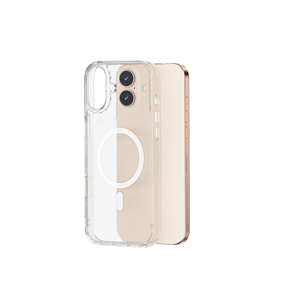Wiwu MCC-102 iPhone 16 Plus Magnetic Crystal Sert PC Telefon Kılıfı Wiwu MCC-102 iPhone 16 Plus Magnetic Crystal Sert PC Telefon Kılıfı